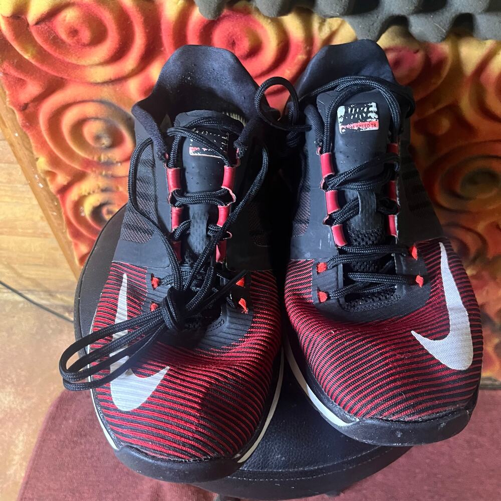 Nike Zoom Speed TR3 Gym Red Black Crimson White Shoes 804401 616 Mens Size 13 - Picture 3 of 7